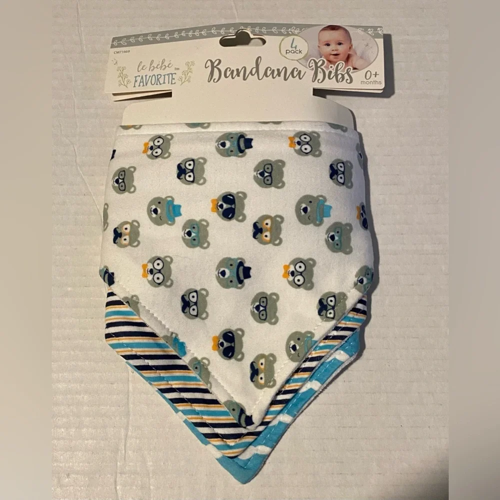 Bandana Bibs 0+ months baby le bebe pack of 3